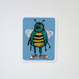 Bug in Red Shoes Sticker