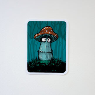 Mushroom Sticker - evening